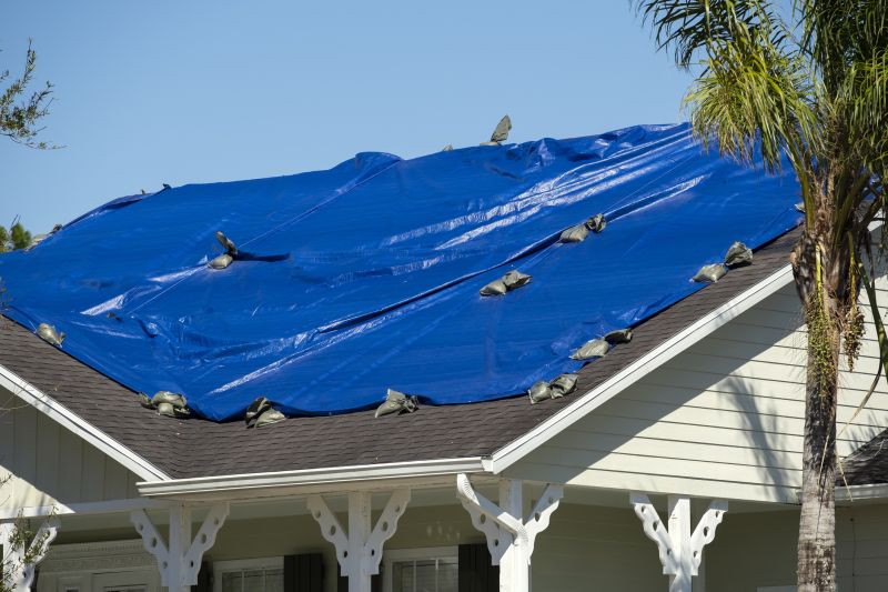 Products For Emergency Roof Tarpings in use